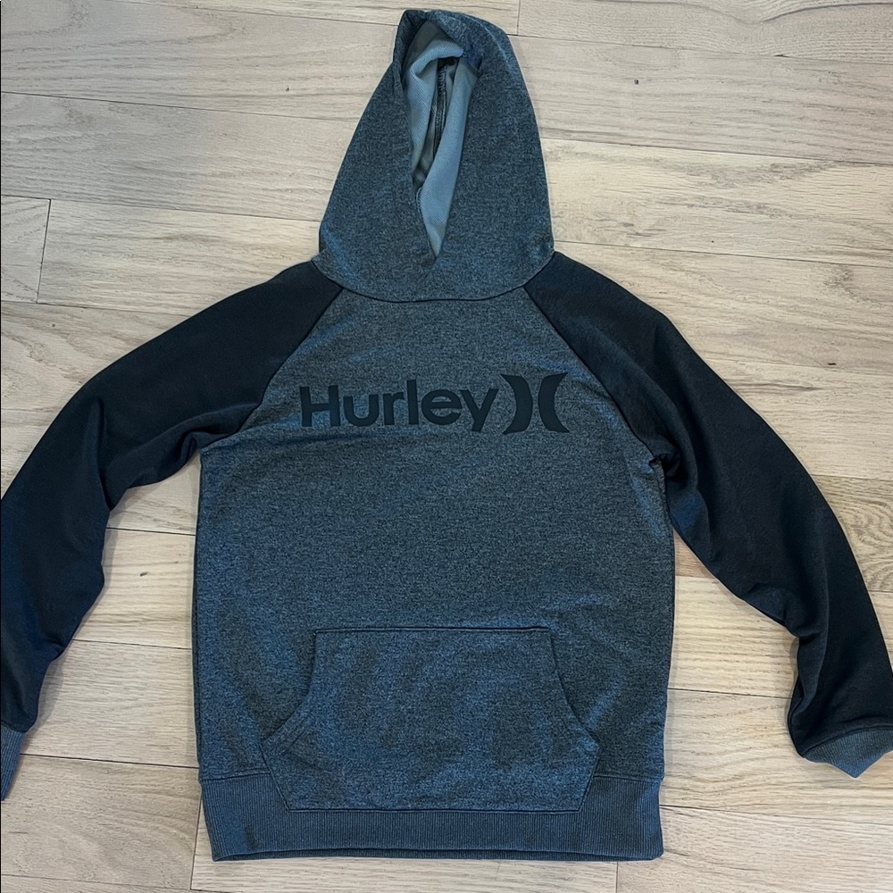 Hurley Kids Dark Gray and Black Hoodie